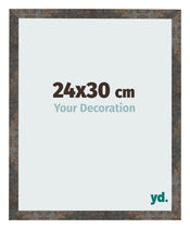 Photo Frame 24x30 cm Oxidized Metal MDF Bologna Front Size | Yourdecoration.co.uk