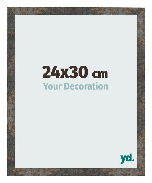 Photo Frame 24x30 cm Oxidized Metal MDF Bologna Front Size | Yourdecoration.co.uk