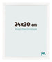 Photo Frame 24x30 cm White High Gloss MDF Bologna Front Size | Yourdecoration.co.uk