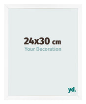 Photo Frame 24x30 cm White Matte MDF Bologna Front Size | Yourdecoration.co.uk