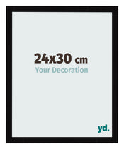 Photo Frame 24x30cm Black High Gloss MDF Bologna Front Size | Yourdecoration.co.uk