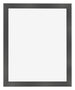 Photo Frame 24x30cm Black Silver Polished MDF Pisa Front | Yourdecoration.co.uk