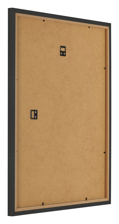 Photo Frame 24x30cm Black Woodgrain MDF Bologna Back Oblique | Yourdecoration.co.uk
