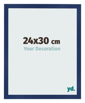 Photo Frame 24x30cm Dark Blue Swept MDF Bologna Front Size | Yourdecoration.co.uk