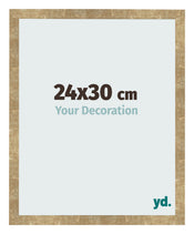 Photo Frame 24x30cm Gold Antique MDF Bologna Front Size | Yourdecoration.co.uk