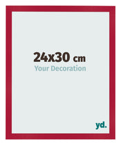 Photo Frame 24x30cm Red MDF Bologna Front Size | Yourdecoration.co.uk