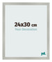 Photo Frame 24x30cm Silver Matte MDF Bologna Front Size | Yourdecoration.co.uk