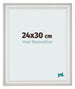 Photo Frame 24x30cm White Swept MDF Lazio Front Size | Yourdecoration.co.uk