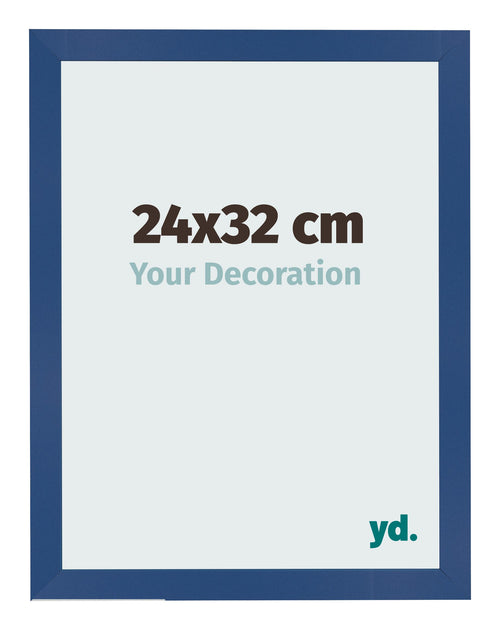 Photo Frame 24x32 cm Dark Blue MDF Bologna Front Size | Yourdecoration.co.uk