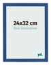 Photo Frame 24x32 cm Dark Blue MDF Bologna Front Size | Yourdecoration.co.uk