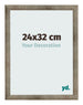 Photo Frame 24x32 cm Metal Vintage MDF Bologna Front Size | Yourdecoration.co.uk