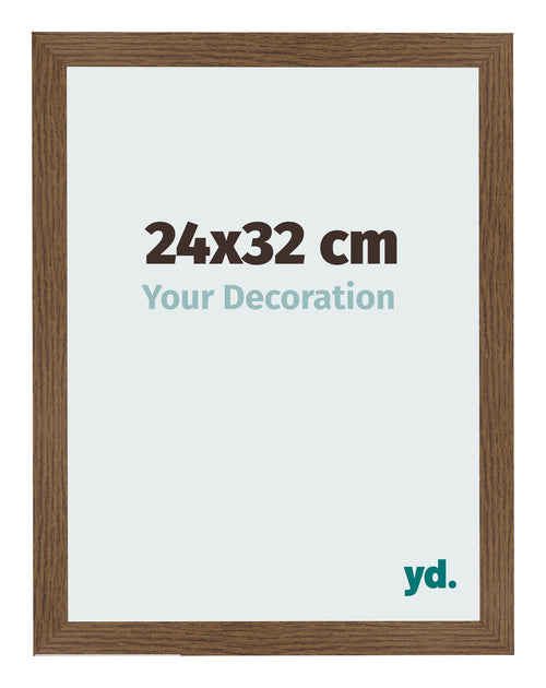 Photo Frame 24x32 cm Oak Rustic MDF Bologna Front Size | Yourdecoration.co.uk
