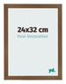 Photo Frame 24x32 cm Oak Rustic MDF Bologna Front Size | Yourdecoration.co.uk