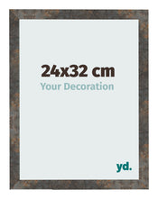 Photo Frame 24x32 cm Oxidized Metal MDF Bologna Front Size | Yourdecoration.co.uk