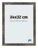 Photo Frame 24x32 cm Oxidized Metal MDF Bologna Front Size | Yourdecoration.co.uk