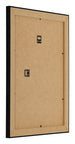 Photo Frame 24x32cm Black Silver Polished MDF Pisa Back Oblique | Yourdecoration.co.uk