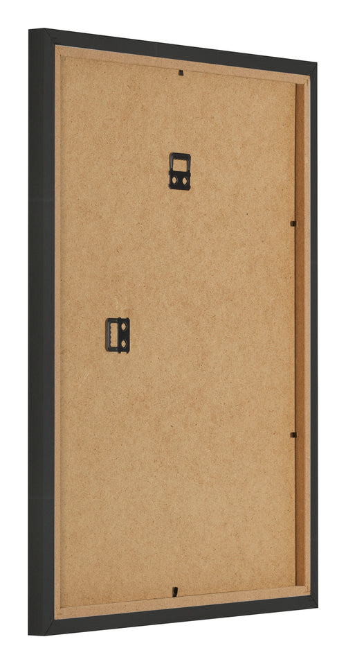 Photo Frame 24x32cm Black Woodgrain MDF Bologna Back Oblique | Yourdecoration.co.uk