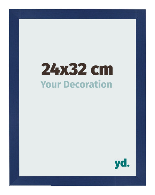 Photo Frame 24x32cm Dark Blue Swept MDF Bologna Front Size | Yourdecoration.co.uk