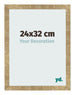 Photo Frame 24x32cm Gold Antique MDF Bologna Front Size | Yourdecoration.co.uk