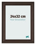 Photo Frame 24x32cm Oak Dark MDF Lazio Front Size | Yourdecoration.co.uk