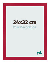 Photo Frame 24x32cm Red MDF Bologna Front Size | Yourdecoration.co.uk