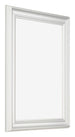 Photo Frame 24x32cm White Swept MDF Lazio Front Oblique | Yourdecoration.co.uk