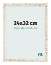 Photo Frame 24x32cm White Vintage MDF Bologna Front Size | Yourdecoration.co.uk