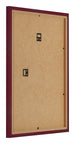Photo Frame 24x32cm Wine Red Swept MDF Bologna Back Oblique | Yourdecoration.co.uk
