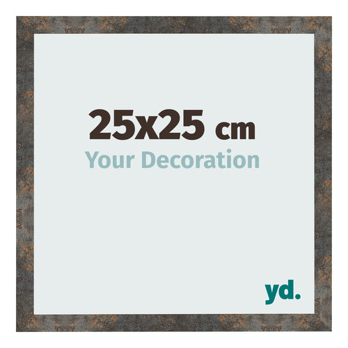 Photo Frame 25x25 cm Oxidized Metal MDF Bologna Front Size | Yourdecoration.co.uk