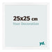 Photo Frame 25x25 cm White Matte MDF Bologna Front Size | Yourdecoration.co.uk