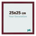 Photo Frame 25x25 cm Wine Red Swept MDF Bologna Front Size | Yourdecoration.co.uk