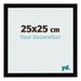 Photo Frame 25x25cm Black High Gloss MDF Bologna Front Size | Yourdecoration.co.uk