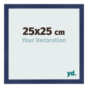 Photo Frame 25x25cm Dark Blue Swept MDF Bologna Front Size | Yourdecoration.co.uk