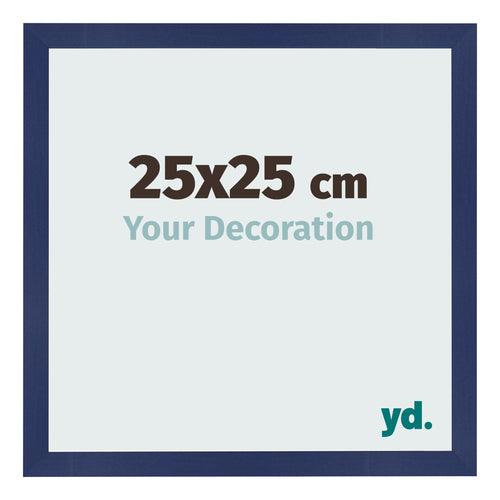 Photo Frame 25x25cm Dark Blue Swept MDF Bologna Front Size | Yourdecoration.co.uk