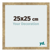 Photo Frame 25x25cm Gold Antique MDF Bologna Front Size | Yourdecoration.co.uk