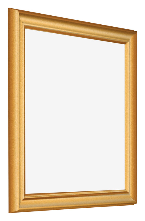 Photo Frame 25x25cm Gold Matte MDF Lazio Front Oblique | Yourdecoration.co.uk