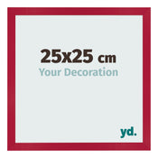 Photo Frame 25x25cm Red MDF Bologna Front Size | Yourdecoration.co.uk