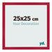 Photo Frame 25x25cm Red MDF Bologna Front Size | Yourdecoration.co.uk