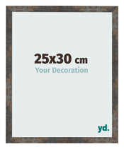 Photo Frame 25x30 cm Oxidized Metal MDF Bologna Front Size | Yourdecoration.co.uk