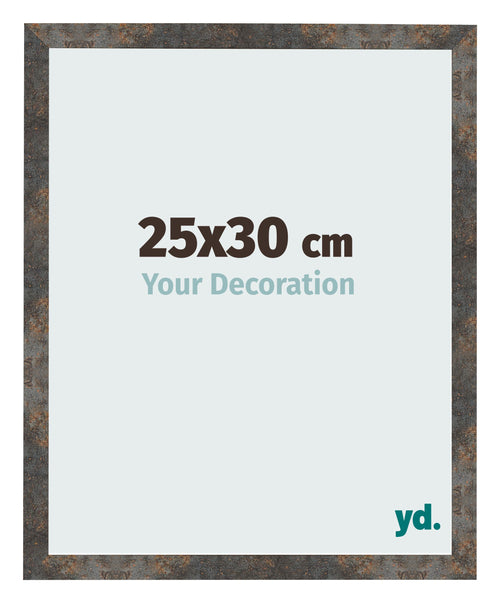 Photo Frame 25x30 cm Oxidized Metal MDF Bologna Front Size | Yourdecoration.co.uk