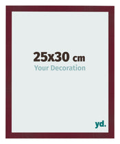 Photo Frame 25x30 cm Wine Red Swept MDF Bologna Front Size | Yourdecoration.co.uk
