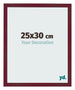 Photo Frame 25x30 cm Wine Red Swept MDF Bologna Front Size | Yourdecoration.co.uk