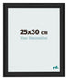 Photo Frame 25x30cm Black Woodgrain MDF Lazio Front Size | Yourdecoration.co.uk
