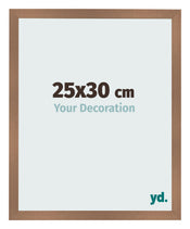Photo Frame 25x30cm Copper Design MDF Bologna Front Size | Yourdecoration.co.uk