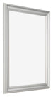 Photo Frame 25x30cm Silver Matte MDF Lazio Front Oblique | Yourdecoration.co.uk
