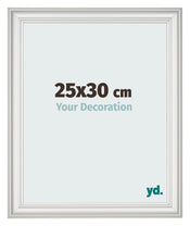 Photo Frame 25x30cm White Swept MDF Lazio Front Size | Yourdecoration.co.uk