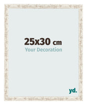 Photo Frame 25x30cm White Vintage MDF Bologna Front Size | Yourdecoration.co.uk