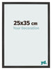 Photo Frame 25x35 cm Black Matte MDF Bologna Front Size | Yourdecoration.co.uk