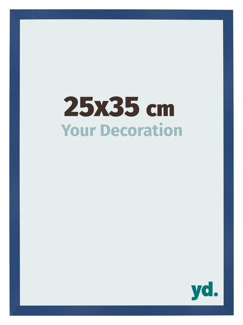 Photo Frame 25x35 cm Dark Blue MDF Bologna Front Size | Yourdecoration.co.uk
