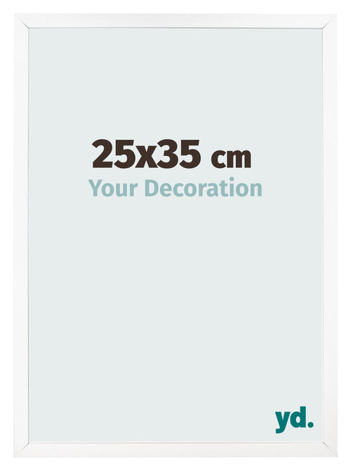 Photo Frame 25x35 cm White Matte MDF Bologna Front Size | Yourdecoration.co.uk